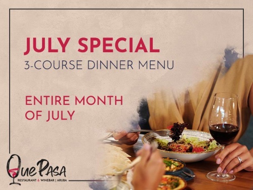 Ignite Your Taste Buds This July with a Special 3-Course Dinner!